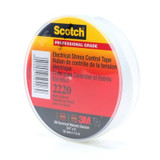 Scotch Electrical Stress Control Tape 2220, 3/4 in x 5 ft, Gray, 100rolls/Case 50426