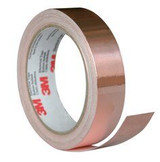 3M EMI Copper Foil Shielding Tape 1181, 23 in x 60 yd (58.42cm x 54.9
m), logroll untrimmed, 1 Roll/Roll