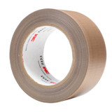 3M General Purpose PTFE Glass Cloth Tape 5153, Light Brown, 1 in x 36yd, 8 mil, 36 rolls per case 45635