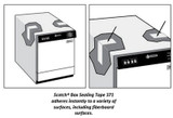 Scotch Box Sealing Tape 371, Clear, 48 mm x 2000 m, 3/Case 71193