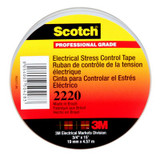 Scotch Electrical Stress Control Tape 2220, 3/4 in x 15 ft, Gray, 100rolls/Case 50428