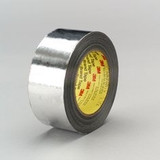 3M High Temperature Aluminum Foil Glass Cloth Tape 363, Silver, 3/4 inx 36 yd, 7.3 mil, 48 rolls per case 42850