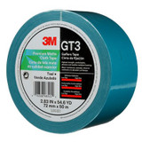 3M Premium Matte Cloth (Gaffers) Tape GT3, Teal, 72 mm x 50 m, 11 mil,16 per case 98545