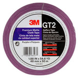 3M Premium Matte Cloth (Gaffers) Tape GT2, Purple, 48 mm x 50 m, 11mil, 24 per case 98527