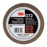 3M Premium Matte Cloth (Gaffers) Tape GT2, Brown, 48 mm x 50 m, 11 mil,24 per case 98521