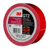 3M Premium Matte Cloth (Gaffers) Tape GT2, Red, 48 mm x 50 m, 11 mil,24 per case 98517