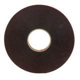3M VHB Tape 5962, Black, 9 mm x 500 m, 62 mil, Levelwound, 1 Roll/Case 40775