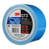 3M Premium Matte Cloth (Gaffers) Tape GT3, Fluorescent Blue, 72 mm x 50m, 11 mil, 16 per case 98547