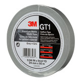 3M Premium Matte Cloth (Gaffers) Tape GT1, Gray, 24 mm x 50 m, 11 mil,48 per case 98503