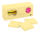 Post-it  Notes 654-2700-YW, 3 in x 3 in (76 mm x 76 mm)