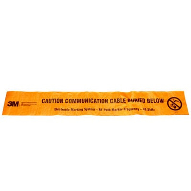 3M Electronic Marking System (EMS) Caution Tape 7901, Orange, 6 in, Telecom