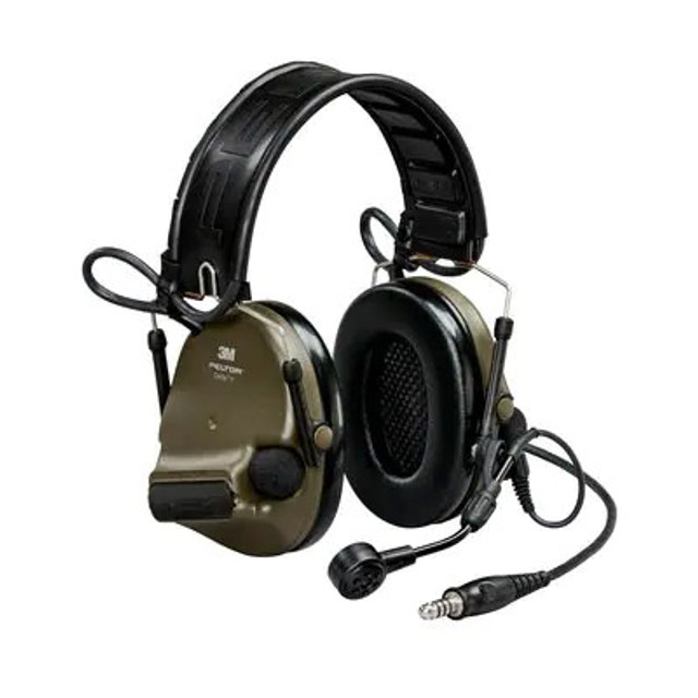 3M PELTOR ComTac VI NIB Headset MT20H682FB-47N GN, Single DL, Green, Headband w/included ARC, 10 ea/Case 6865