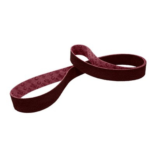 Scotch-Brite Surface Conditioning Belt, MED, Maroon