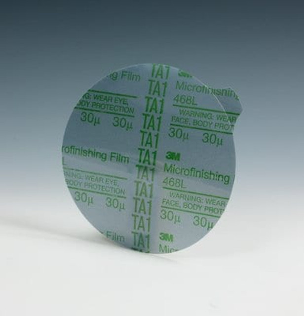 3M Microfinishing Disc 468L, 3 mil Film Backing, SC Mineral