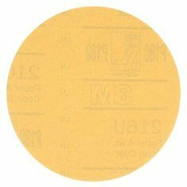 3M Hookit Gold Paper Disc 216U, P800 A-weight, 6 in x NH, Die 600Z 59039