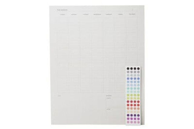 Noted by Post-it® Brand, Perpetual Calendar w/ Planner Dots