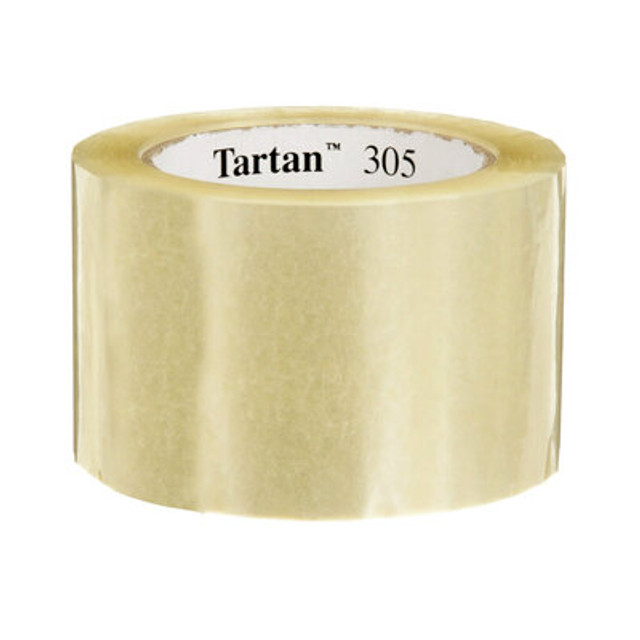 Tartan Box Sealing Tape 305, Clear, 72 mm x 100 m