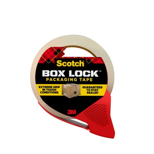 Scotch® Box Lock Packaging Tape, 3950-RD-12GC