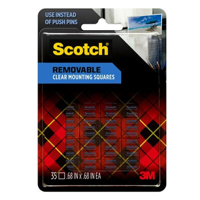 Scotch® Removable Clear Double-Sided Mounting Squares