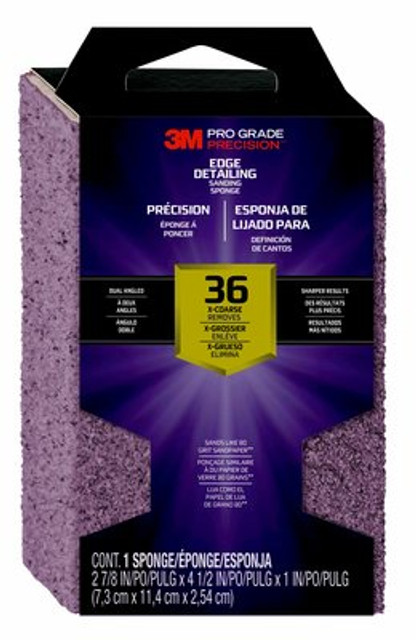 3M Pro Grade Precision Sanding Sponge 24303TRI-XC-DA_CFIP 3M Pro Grade Precision Sanding Sponge 24303TRI-XC-DA_CFIP