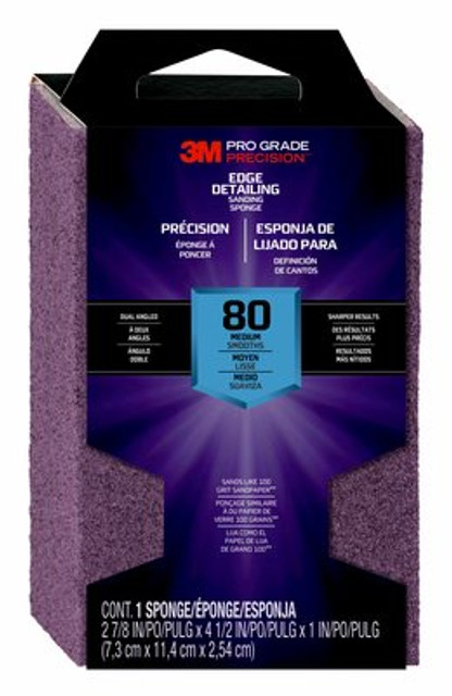 3M Pro Grade Precision Sanding Sponge 24300TRI-M-DA_CFIP