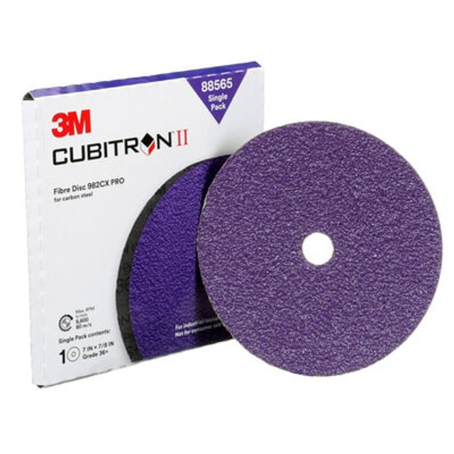 3M Cubitron II Fibre Disc 982CX Pro, 7 x 7/8 in - Single Pack