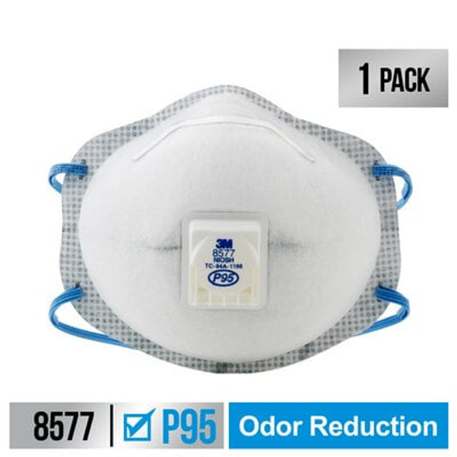 3M 8577 Odor Reduction Respirator 1 Pack