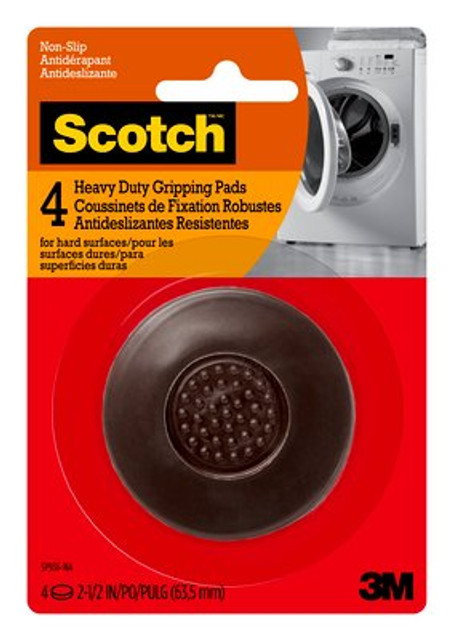 Scotch Gripping Pads SP936-NA, Round, 2.5-in 4/pk