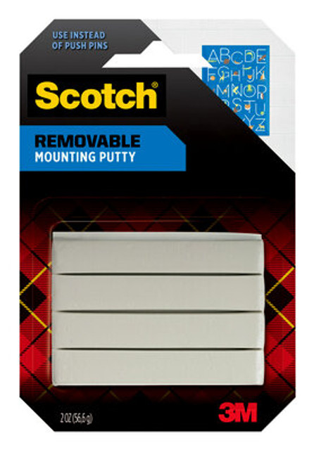 Scotch® Removable Mounting Putty 860S, 2 oz. White