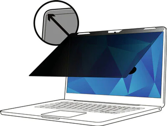 3M Touch Privacy Filter for 13in Full Screen Laptop with 3M COMPLYFlip Attach, 3:2, PF130C3E 1149