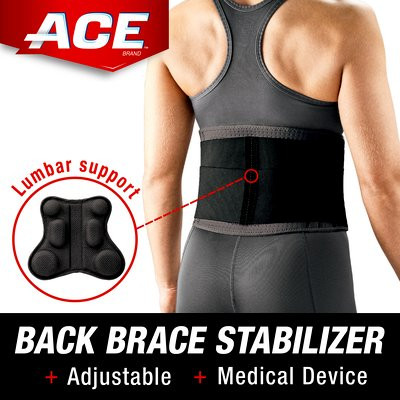 ACE Deluxe Back Stabilizer with Lumbar Support 207399 | Braces