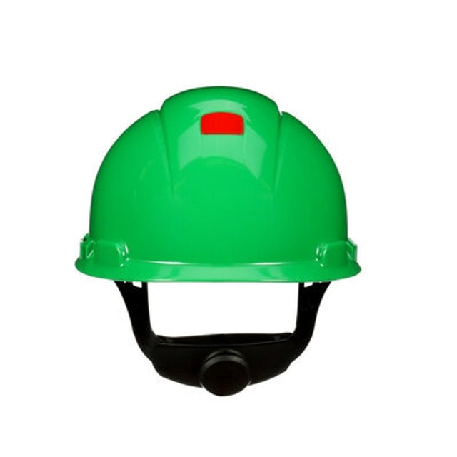 3M SecureFit Hard Hat H-704SFR-UV Green with UVicator - Backside