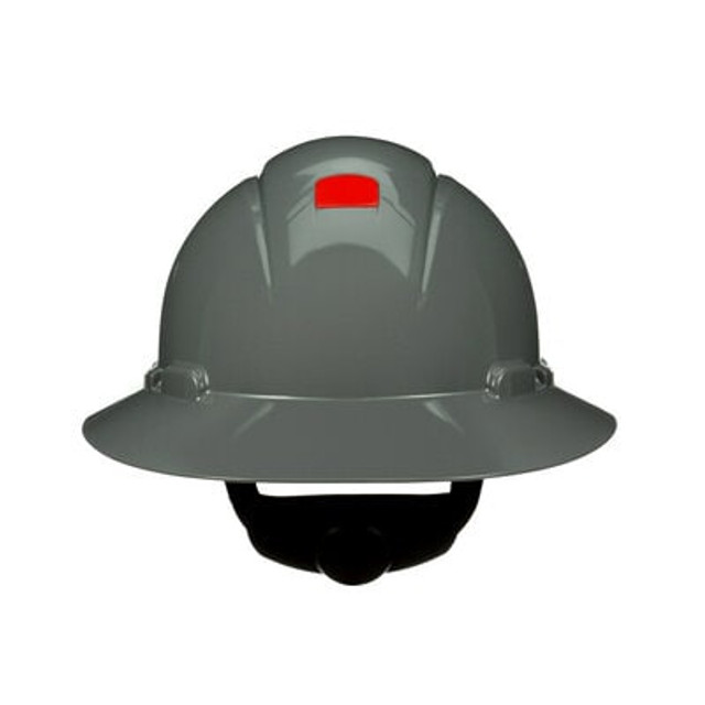3M SecureFit Full Brim Hard Hat H-808SFR-UV Grey with UVicator - Backside