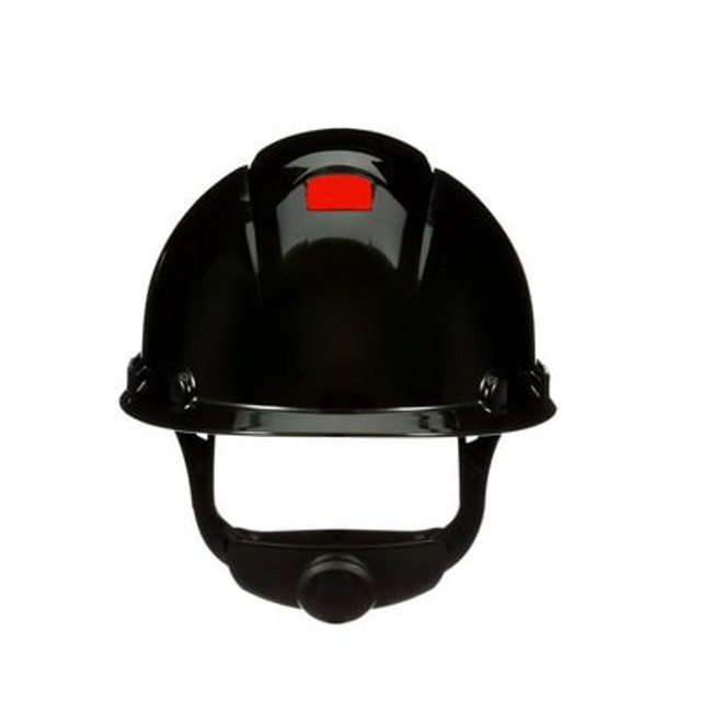 3M SecureFit Hard Hat H-712SFR-UV Black with Uvicator - Backside