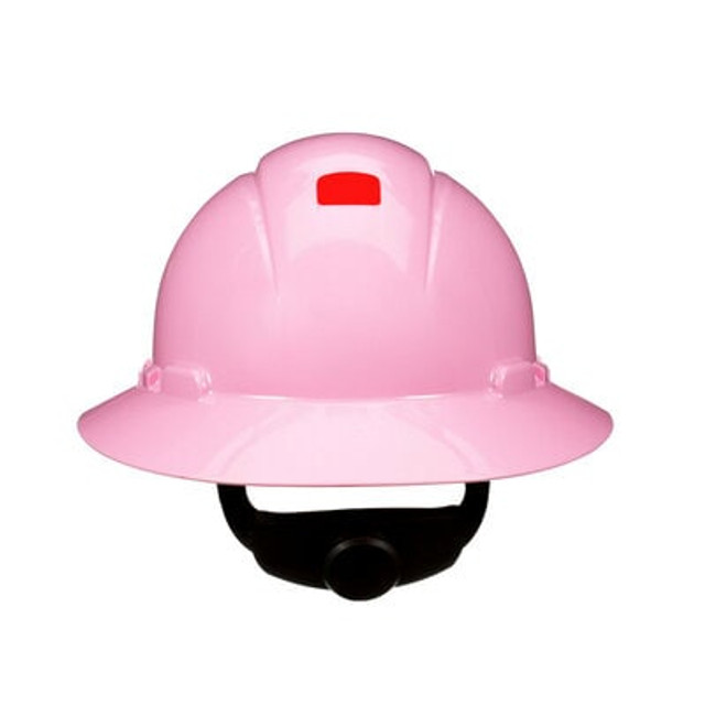 3M SecureFit Full Brim Hard Hat H-813SFR-UV Pink with Uvicator - Backside