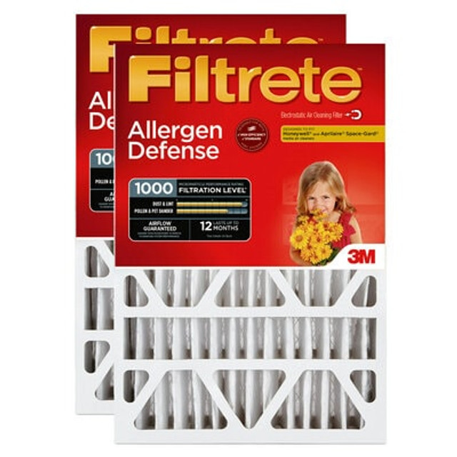 Filtrete MPR 1000 High Performance Air Filter, 2-pack