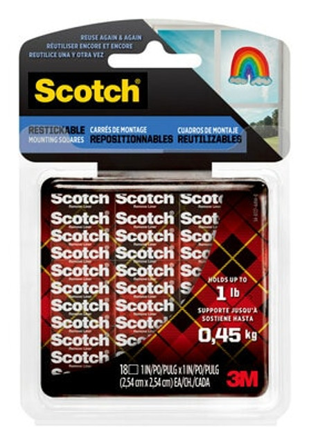 Scotch® Restickable Mounting Squares