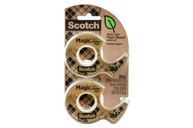 Scotch® Magic Greener Tape 123DM-2  3/4INX 550 IN