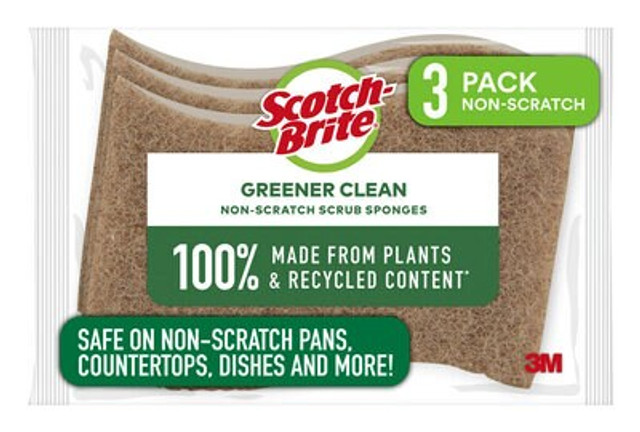 Scotch-Brite® Greener Clean 3 Pack Non-Scratch Sponge