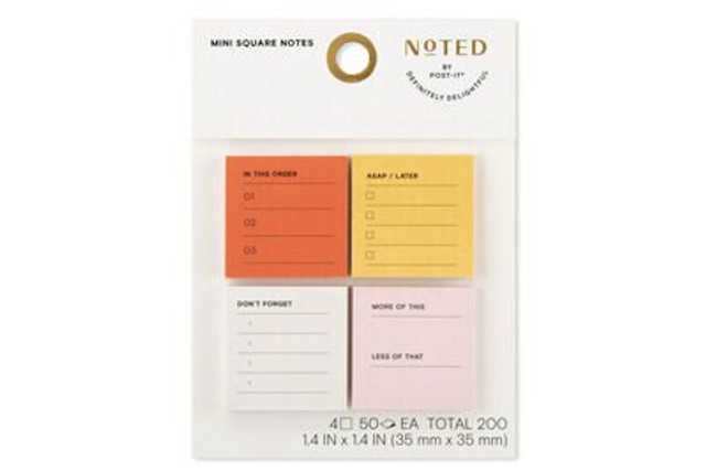 Noted by Post-it® 1.4 x 1.4 Mini Notes