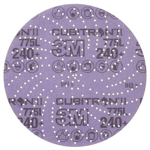 3M Xtract Cubitron II Film Disc 775L, 240+, Precision Shaped Ceramic Grain
