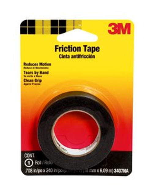 3M Friction Tape 1755-BC-6, 0.75 in x 240 in (19 mm x 6,09 m) 3407