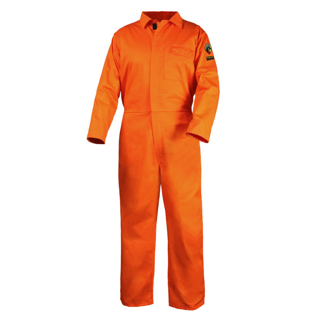 Black Stallion 7 oz FLAME-RESISTANT COTTON Coveralls (ORANGE) Size 2XL