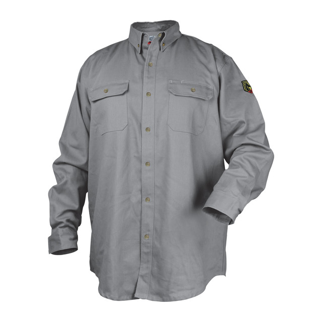 Black Stallion FR COTTON STONE Work SHIRT, COLOR ST, Size 4XL | Gray