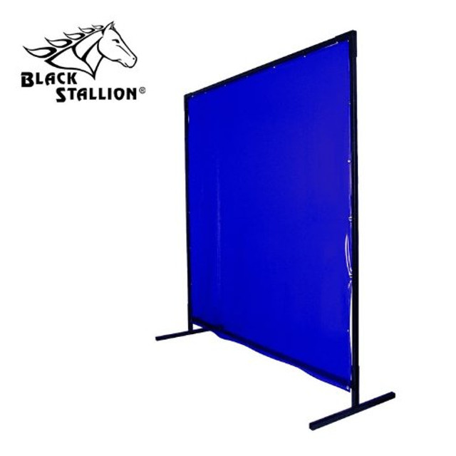 Black Stallion 14 mil 6' X 10' BLUE SAF-VU 1 PANEL WELDING SCREEN ONLY, Size 3150
