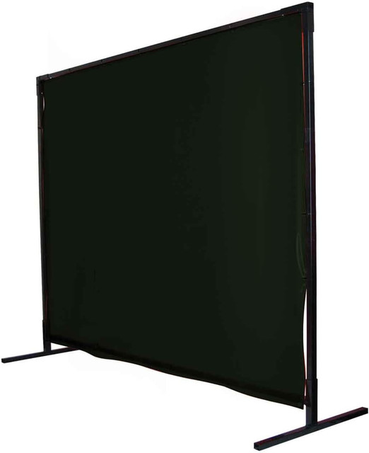 Black Stallion 14 mil 6' X 10' SHADE 8 SAF-VU 1 PANEL WELDING SCREEN & QUICKFRAME SET, Size 5170SQ