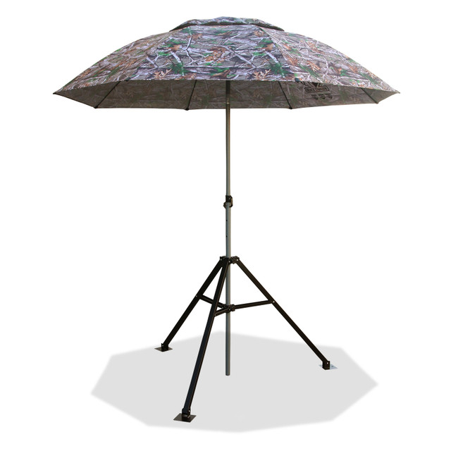 Black Stallion HEAVY DUTY Industrial UMBRELLA and TRIPOD STAND COMBO Set (), Size CAM | CAMOUFLAGE