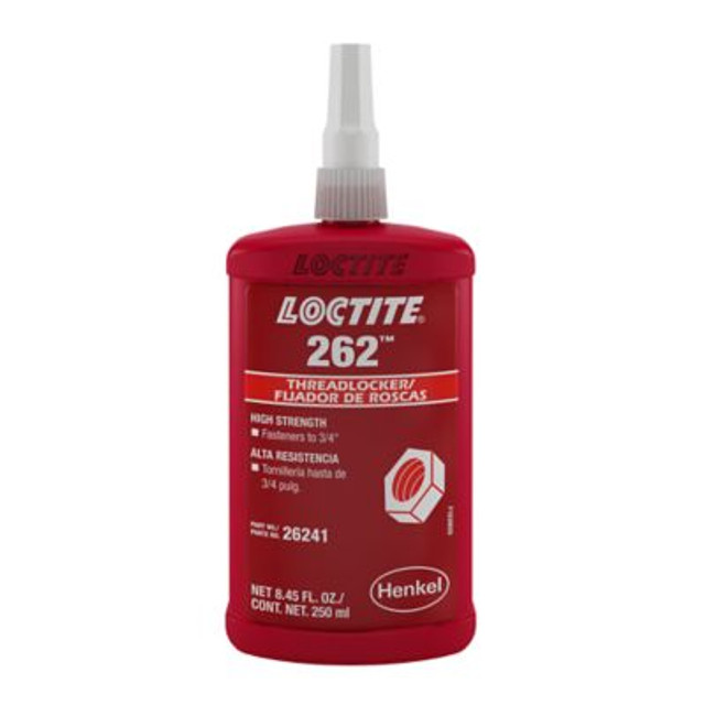 2760 Threadlockers, Primerless High Strength, 250 m L, Loctite | Red