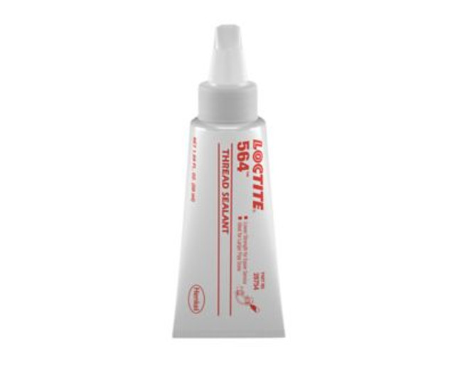 580 PST Thread Sealant, Low Halogen/Low Sulfur, 50 m L Tube, Loctite | White