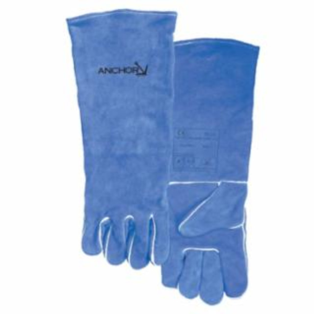 Quality Welding Gloves, Split Deerskin, Standard, Gray, Left Hand